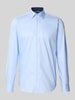 BOSS Regular Fit Businesshemd aus reiner Baumwolle Bleu
