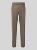 CINQUE Straight Fit Hose mit Schurwoll-Anteil Modell 'Totti' Mittelbraun