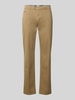 Brax Rechte broek van viscosemix model 'Everest' Camel