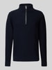 SELECTED HOMME Gebreide pullover met ribboorden, model 'AXEL' Donkerblauw