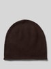 MOS MOSH Beanie aus reinem Kaschmir Modell 'Rua' Dunkelbraun