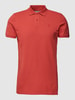 Shiwi Poloshirt met korte knoopsluiting, model 'justin' Roestrood