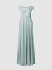 Christian Berg Cocktail Abendkleid mit Herz-Ausschnitt Schilf