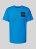 The North Face T-Shirt mit geripptem Rundhalsausschnitt Hellblau