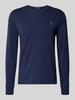 Polo Ralph Lauren Shirt met lange mouwen en ribboorden Marineblauw