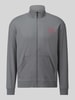 HUGO Regular Fit Sweatjacke aus Baumwoll-Mix Modell 'Laze Zip Jacket' Mittelgrau