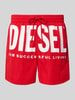Diesel Badehose mit elastischem Bund Modell 'KEN' Rot