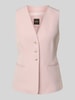 BOSS Orange Regular Fit Weste mit Paspeltaschen Rosa