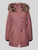 Only Taillierter Parka mit Kunstfellbesatz Modell 'IRIS' Mauve