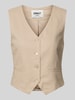 Only Regular Fit Weste mit Cinch-Bändern Modell 'CARO' Sand