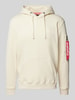 Alpha Industries Hoodie mit Kapuze Offwhite