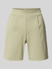 ICHI Regular Fit Shorts mit Bundfalten Modell 'Kate' Schilf