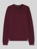 BOSS Green Pullover mit Logo-Schriftzug KN_Momentum-X CN Bordeaux