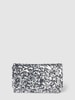 Abro Leren clutch met strik met strass-steentjes Zilver