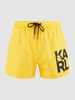 Karl Lagerfeld Beachwear Zwembroek met logo  Geel