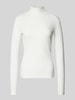 HUGO Longsleeve mit Stehkragen Modell 'Driza' Offwhite