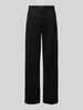 Christian Berg Woman Baggy Fit Stoffhose in Leder-Optik Black