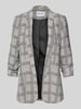 PIECES Shaped Fit Longblazer mit Schalkragen Modell 'BOSELLA' Mittelgrau