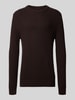 MCNEAL Strickpullover mit Rundhalsausschnitt Schoko