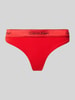Calvin Klein Underwear String met elastische band en labeldetails Rood