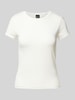 Gina Tricot T-shirt met ronde hals Wit