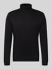 RAGMAN Regular Fit Langarmshirt mit Rollkragen Modell 'Pima' Black