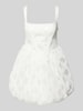 Amy Lynn Cocktailkleid mit Spitzenbesatz Modell 'Lisa' Weiss