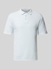 Jack & Jones Regular Fit Poloshirt mit Label-Stitching Modell 'GEORGE' Hellblau Melange