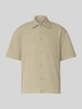 JAKE*S STUDIO MEN Regular Fit Freizeithemd mit Strukturmuster Taupe