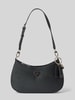 Guess Handtasche mit Label-Applikation Modell 'NOELLE' Black