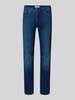 Brax Skinny fit jeans met lyocell, model 'Chris' Blauw