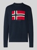 Napapijri Strickpullover mit Rundhalsausschnitt Modell 'MURA' Marine