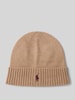 Polo Ralph Lauren Beanie van wol met labelstitching Camel