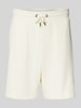 JOOP! Jeans Regular Fit Shorts mit Strukturmuster Modell 'Ediiz' Offwhite