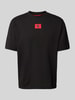 HUGO T-Shirt mit Label-Patch Modell 'Drambok' - HUGO X RB Black