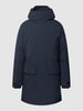 SAVE THE DUCK Parka met labelapplicatie, model 'PHOENIX' Marineblauw