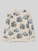 Name It Sweatshirt mit gerippten Abschlüssen Modell 'NMMDIBBO' Sand