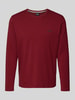 BOSS Regular fit shirt met lange mouwen van katoenmix, model 'MIX&MATCH' Donkerrood