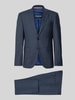 HECHTER PARIS Slim fit pak van scheerwolmix Marineblauw