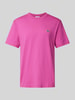 Lacoste T-Shirt mit Label-Patch Pink