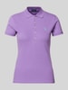 Polo Ralph Lauren Poloshirt mit Label-Stitching Modell 'JULIE' Lila