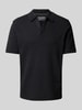 Marc O'Polo Regular fit poloshirt van een mix van katoen en elastaan Zwart