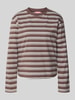JJXX Relaxed Fit Langarmshirt aus reiner Baumwolle Mittelbraun Mel