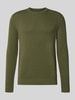 Tommy Jeans Regular fit gebreide pullover van zuiver katoen Olijfgroen
