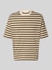 Selected Homme relaxed fit T-shirt van puur katoen model 'ASPEN 2' Lichtbruin