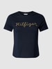 Tommy Hilfiger Curve PLUS SIZE T-shirt met labeldetails Marineblauw
