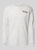 Tom Tailor Regular Fit Langarmshirt mit Baumwolle Offwhite