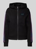 EA7 Emporio Armani Sweatjacke mit Label-Print Black