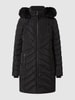 DKNY Steppmantel mit Webpelz  Schwarz