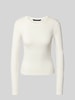 Vero Moda Slim fit shirt met lange mouwen van katoenmix, model 'CHLOE' Wit